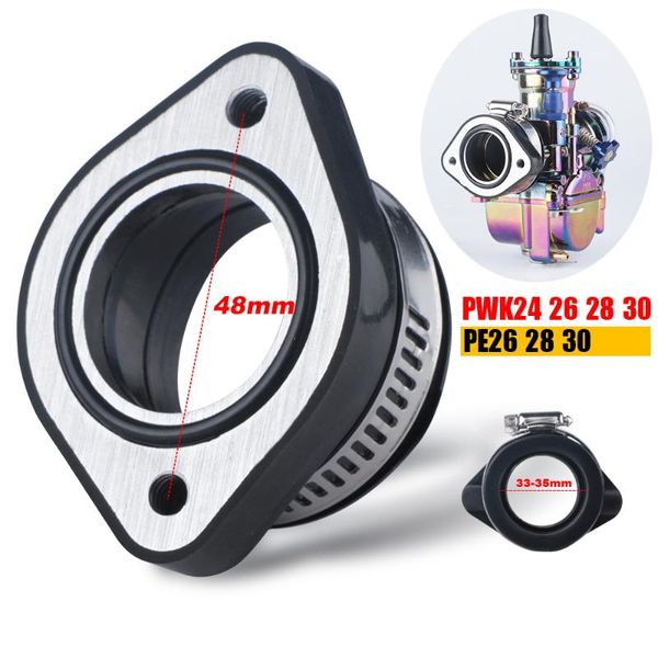 

motorcycle fuel system carburetor adapter inlet intake pipe rubber mat fit for pwk 24 26 28 30mm pe atv pit dirt bike