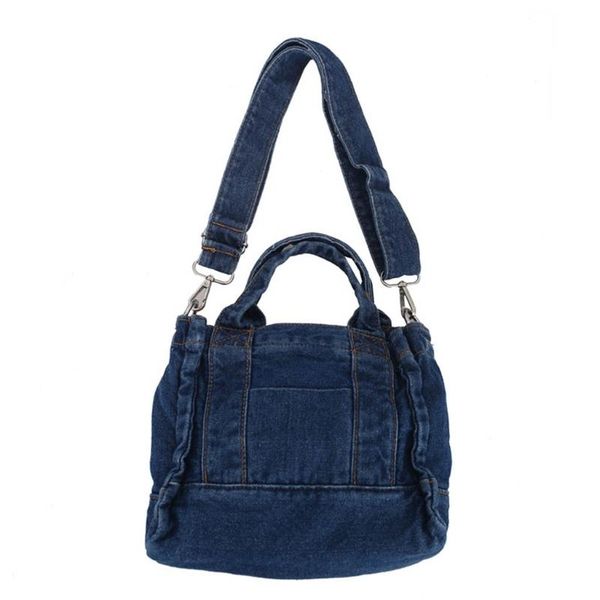 

backpack style 066f multifunction pocket soft denim shoulder handbag with pouch women retro travel zipper closure bag stylish convenient