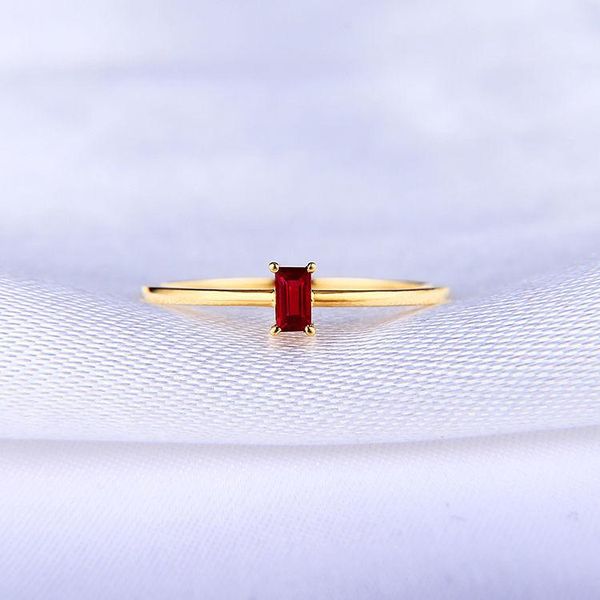 

designer's unique creative natural rectangular ruby opening adjustable ring fresh and elegant fashion ladies silver jewelry cluster rin, Golden;silver