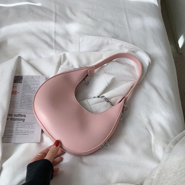 

summer style dumpling bags ladies casual fashion underarm bag pu leather shoulder thin chain messenger totes