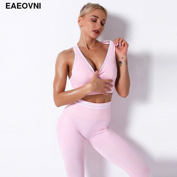 

yoga outfits fitness sports bra for womens push up training back crop tank workout running energy underwear gym clothing autumn, White;red