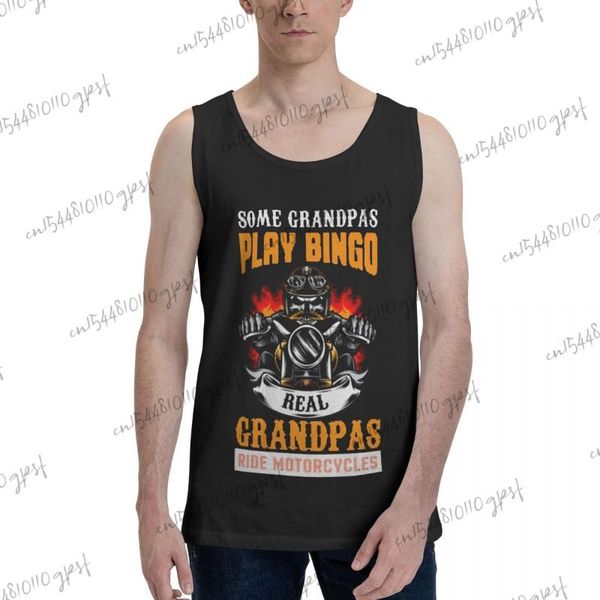 

men' tank 100% cotton ropa biker motive shirt black clothing, White;black