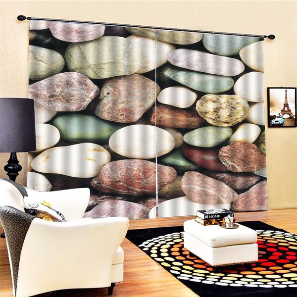 

beautiful po fashion customized 3d curtains stone soundproof windproof curtain & drapes