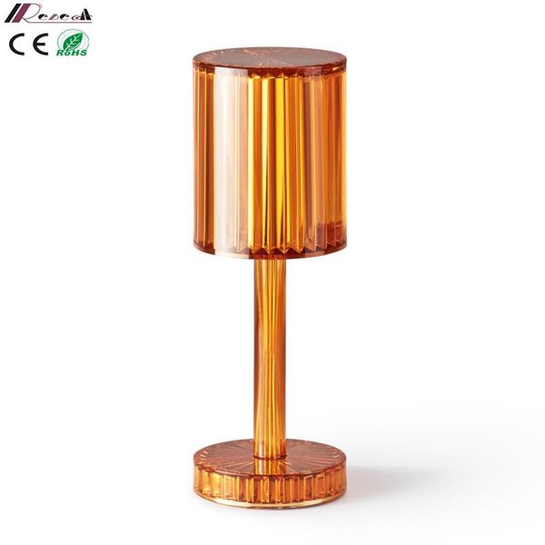 

table lamps el usb led charging lamp cordless restaurant bar acrylic crystal art