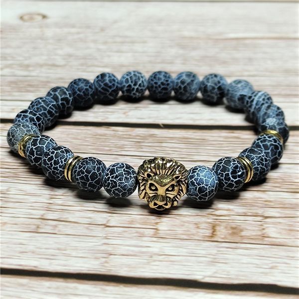 

70% off weathering stone agate energy buddha bead bracelet, Black