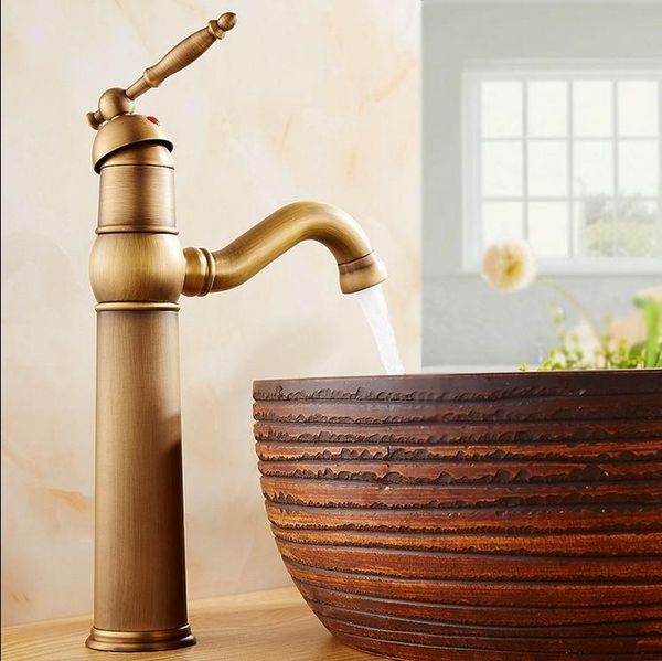 

bathroom sink faucets classic basin fashion antique copper and cold faucet single hole counter taps