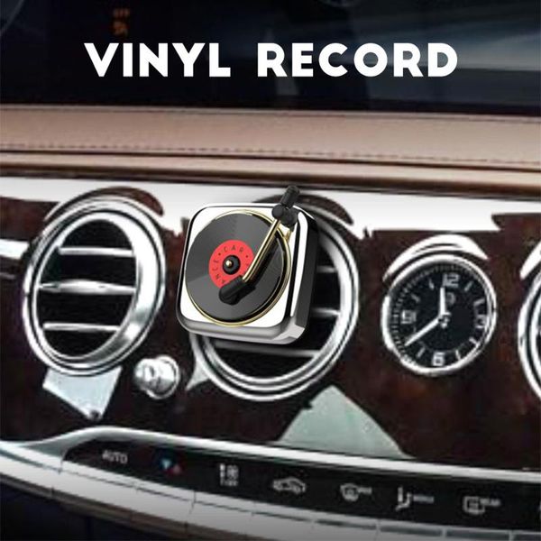 

record player car fragrance air freshener outlet aroma vent clip essential oil for auto interior decoration solid perfume