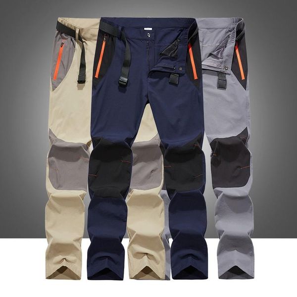 

men's pants spring men outdoor trousers fashion tactical sport quick drying casual hiking mountain climbing waterproof cargo, Black