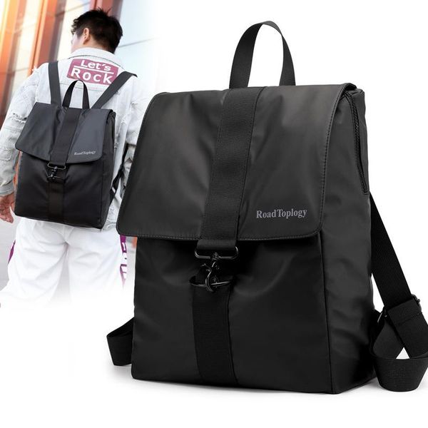 

backpack scione waterproof oxford versatile large-volume lightweight comfortable soft leisure bag neutral models