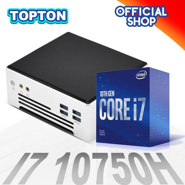 

powerful mini pc 10th gen intel core 10750h 6 cores 12 threads 5.00 ghz 2*ddr4 ram gaming computer windows liunx ubuntu pcs