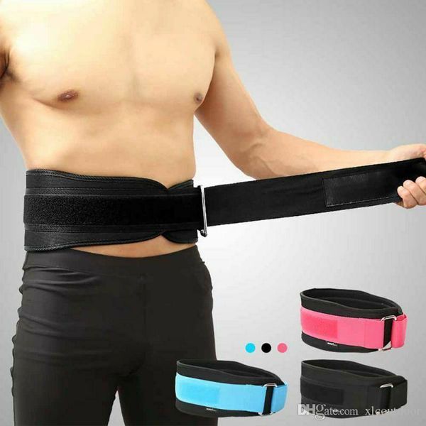 

1pc sports safety squat belt weightlifting bodybuilding fitness training protection pressure for blue waist support, Black;gray