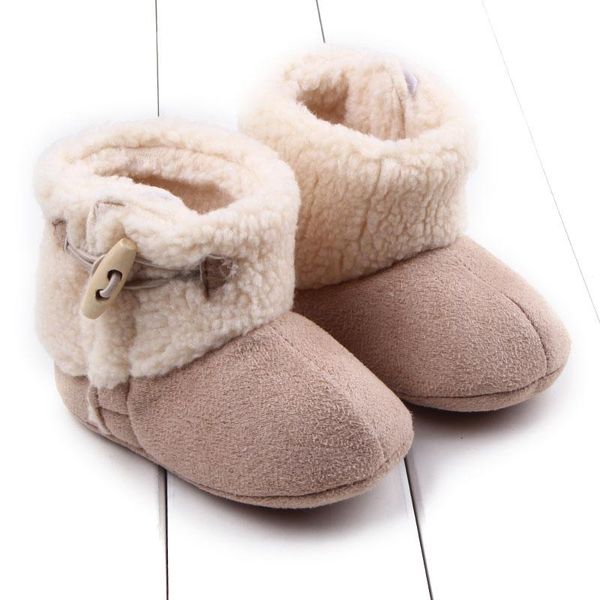 

first walkers super warm infant rubber bottom snow boots lace up baby boys girls moccasins shoes prewalker 0-18 month