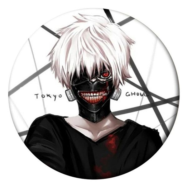 

pins, brooches 1pcs pin badge accessories for clothes hat backpack decoration men women boy girl gifts japan anime tokyo ghoul brooch, Gray