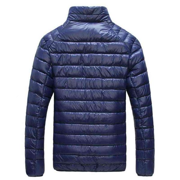 

men's down & parkas [aiweier] men autumn winter jacket ultra light 90% white duck casual coat for male plus size garment clothes j0lu#, Black
