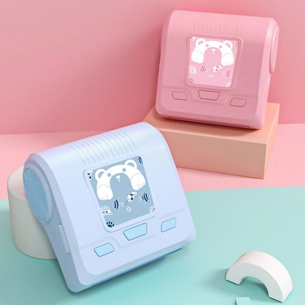 

printers hd wide student mini bluetooth cute bear printer study print pictures portable inkless heat-resistant wear-resistant odorless