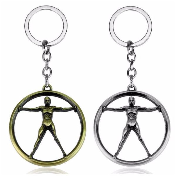 

keychains 2 colors westworld keychain car cool key chain ring holder pendant fashion chaveiro jewelry souvenir for fans, Silver