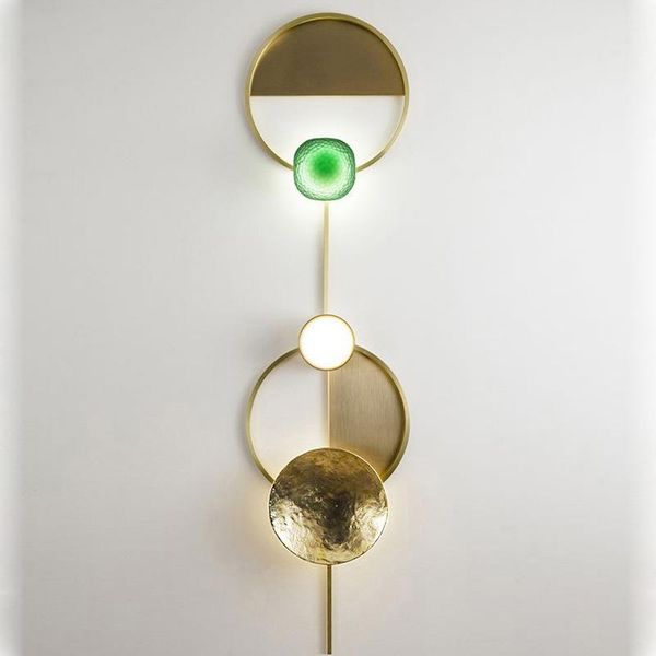 

nordic led stone wall lights bedroom light lampara pared lamp