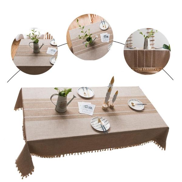 

table cloth linen tablecloth washable kitchen tablecover dining desk clothes tea fabric for christmas banquet