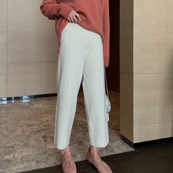 

women's pants & capris harem trousers, baggy, comfortable, thick and warm for autumn winter, knitted or crocheted hoyu, Black;white