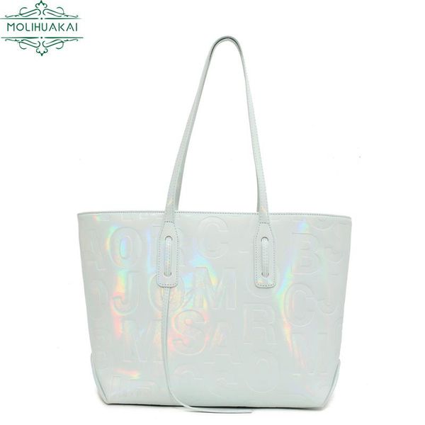 

evening bags elegant and novel color changing bag large capacity tote simple designer shoulder letter decoration casual shopping sac