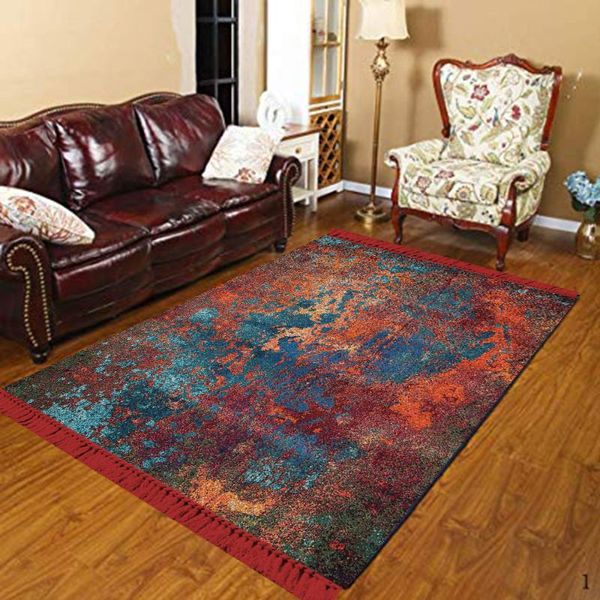 

else orange blue damson abstract watercolor 3d print anti slip kilim washable decorative tassel area rug bohemian carpet carpets