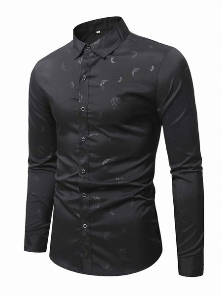 

men fish jacquard shirt n7xv#, White;black