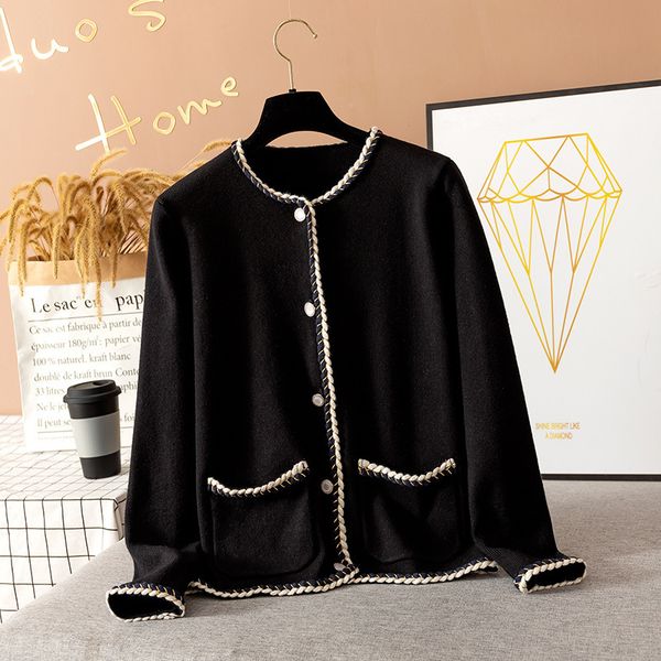 

women's sweaters hlbcbg-sweater cut with puffing sleeves, loose mesh jacket, spring, female, mainly m0fs, White;black