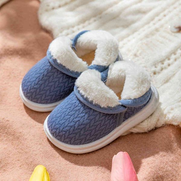 

walker toddler shoes children's cotton winter boys' and girls' non slip indoor home infants' thickened bag heel baby sli