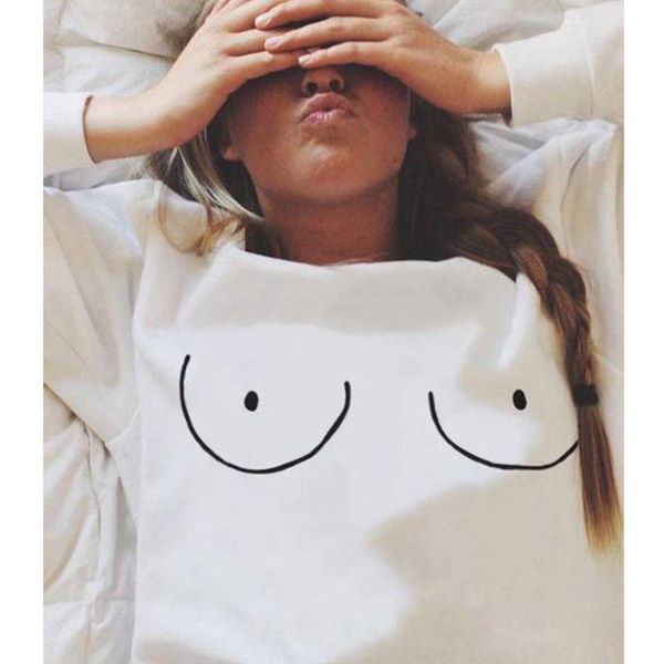 

women's hoodies & sweatshirts funny titties boobs women sweatshirt casual female girl hipster latest fashion leisure streetwear, Black