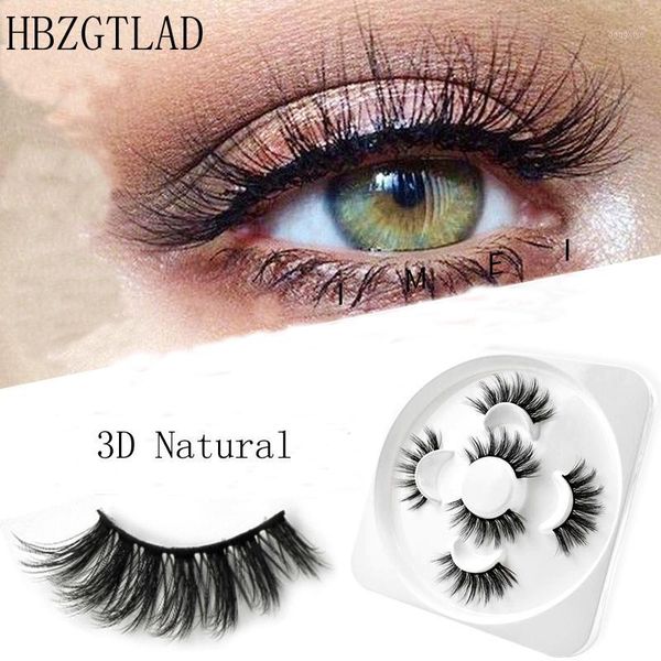 

3pair 3d mink eyelash fluffy cross thick natural fake eyelashes lashes dramatic makeup eye handmade false eyelash1
