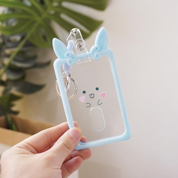 

card holders transparent silicone holder retractable women case students campus pass cover kid cute badge id shell, Brown;gray