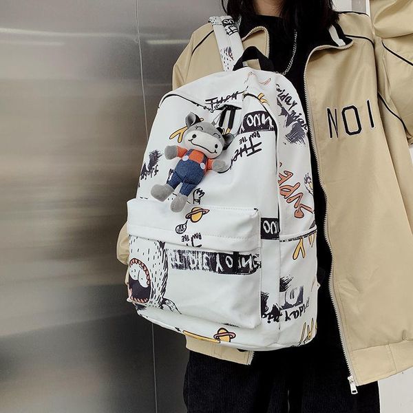 

fashion college backpack high school bags for teenager girls female travel bag rucksack book student lapmochila