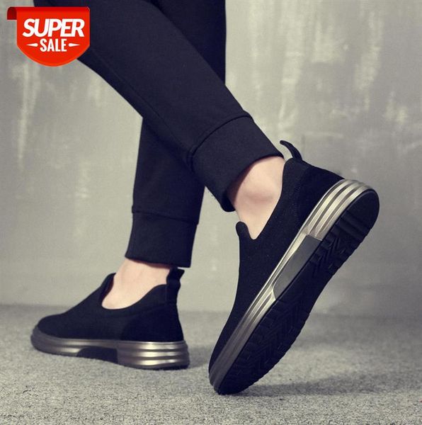 

casual korean style men's cloth shoes one pedal old thin-soled all-match #no9b
