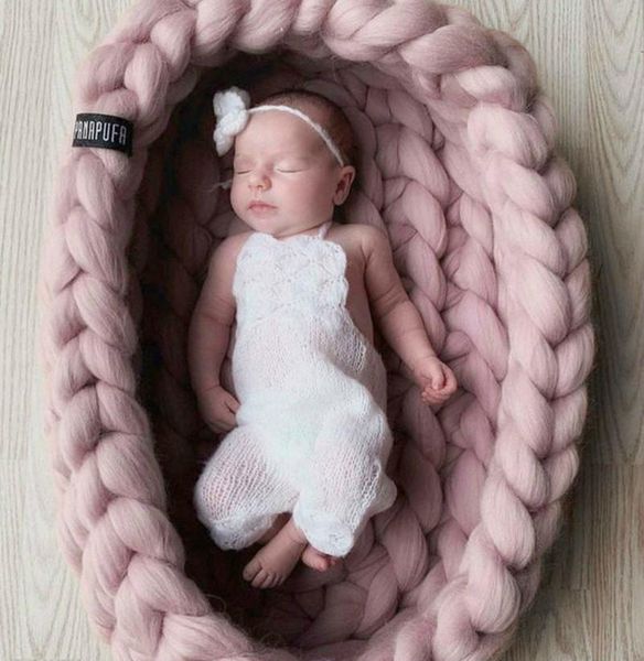 

kinitted baby nest bed portable crib borns cots nursery sleeping infant cradle bassinet children's carry cot cribs