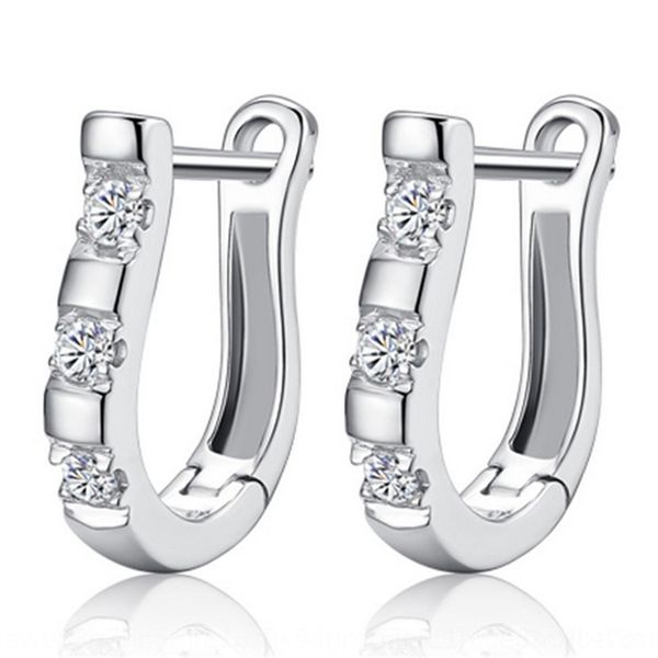 

b2xw jianqin stud u-shaped and popular products plated jianqin u-shaped and platinum earrings jewelry earrings popular products platinum pl, Golden;silver
