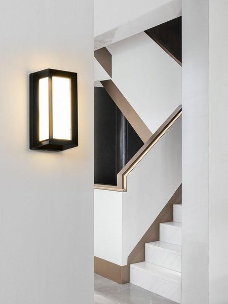 

outdoor wall lamps ip65 led light aluminum rgb waterproof garden fence indoor fashion lamp balcony lighting outside bedroom