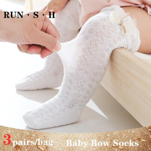 

pairs/lot baby socks knee high boy girl infant toddler cotton summer mesh long anti slip cute cartoon animal non-slip, Pink;yellow
