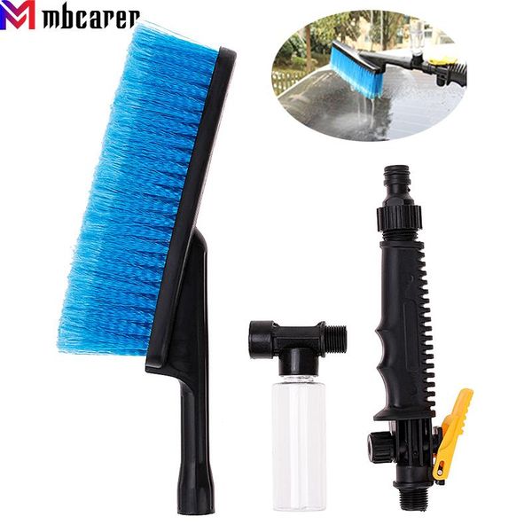 

car sponge retractable long wash brush auto exterior handle water flow switch foam bottle cleaning tools washer