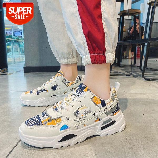 

summer men's shoes korean version of the trend running sports and leisure thick-soled floral cloth old #yj8s