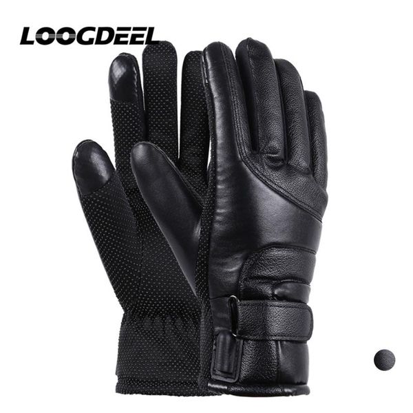 

ski gloves loogdeel 7.4v lithium battery heating warm three-speed adjustment windproof add velvet thickening winter glove