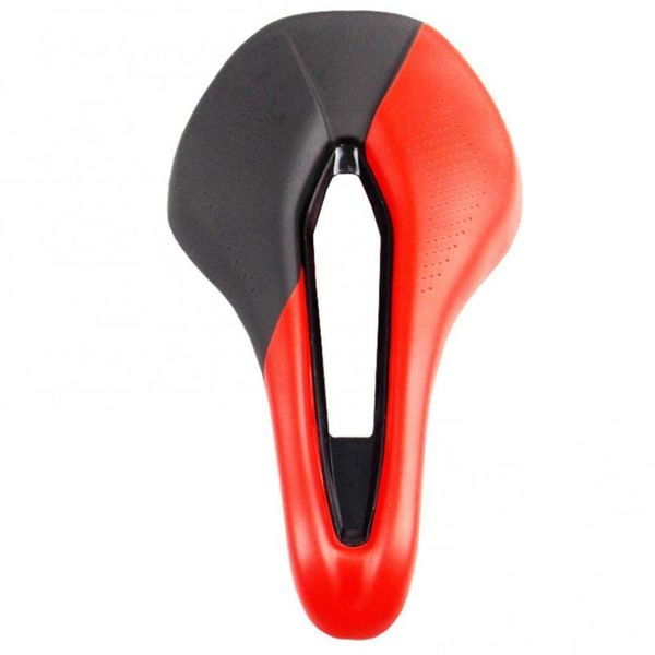 

bike saddles faux leather bicycle hollow design saddle cushion part for mountain road comfortable replacement
