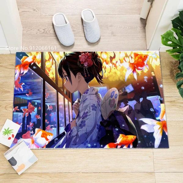

carpets japan anime paintings door mats kitchen doorway floor carpet bedroom living room entrance indoor mat non-slip doormat