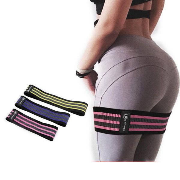 

resistance bands power hips fitness yoga squat band hip circle elastic latex silk slip belt set