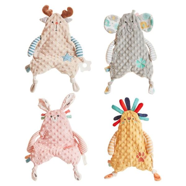 

blankets & swaddling baby soother appease towel cute animal doll teether infants comfort sleeping nursing cuddling toys