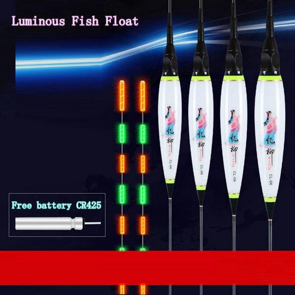 

fishing accessories intelligent led electronic buoy fish bite automatic reminder discoloration night drift
