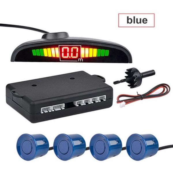 

car rear view cameras& parking sensors universal black sensor led display reverse backup kit buzzer system