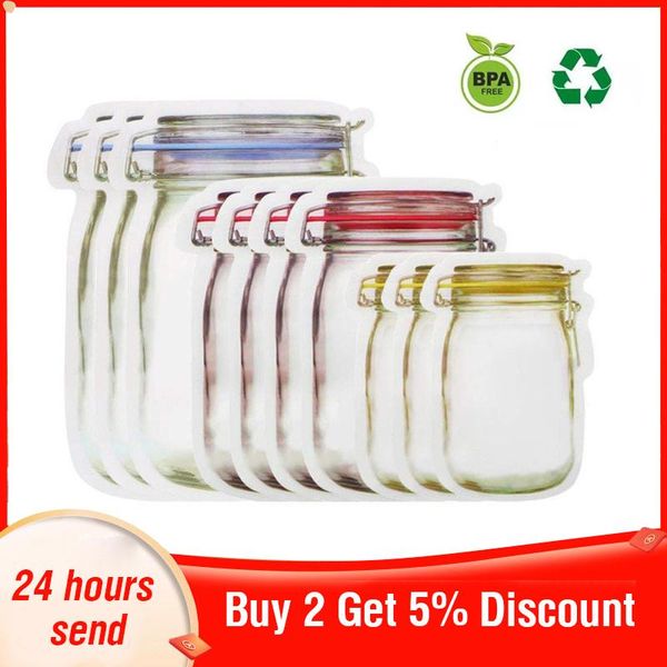 

storage bags kitchen organizer bag pouch cabinet organization plastic mason jar zipper