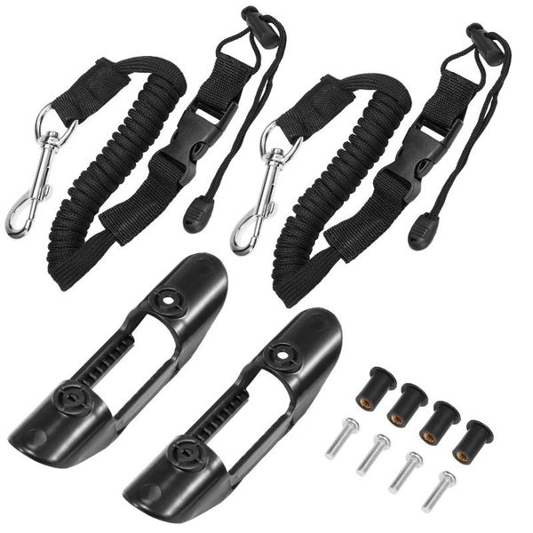 

kayak paddle holders adjustable safety leashes deck mounted clips universal accessories rafts/inflatable boats