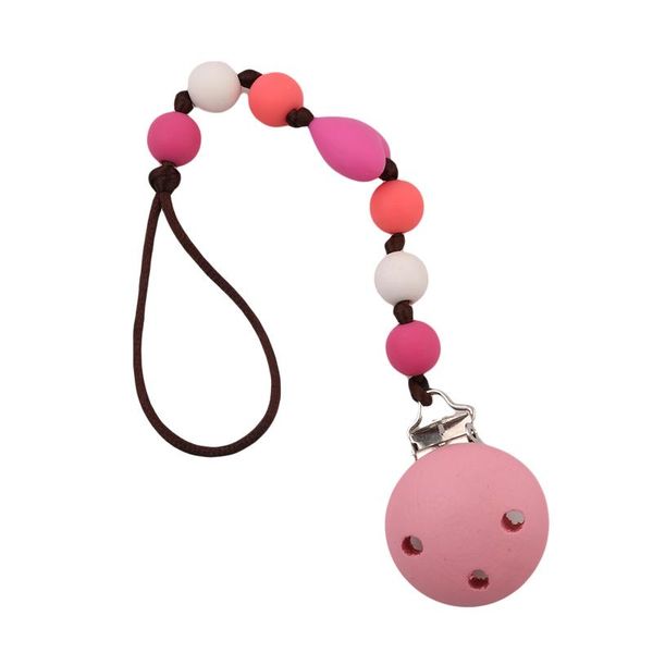 

pacifiers# baby pacifier clip chain hand made cute colourful beads dummy soother holder for kids