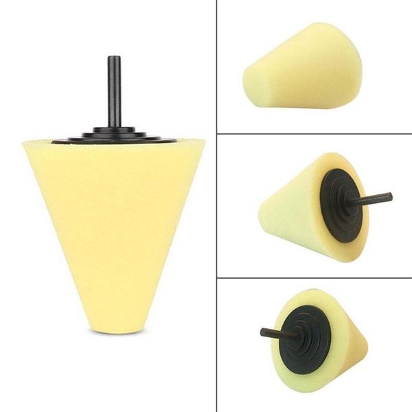 

car sponge polishing pad buffing foam cone shaped pads for wheel hub cleaning